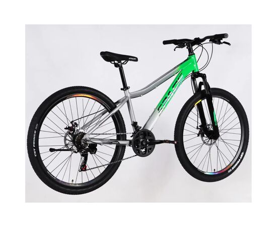 Велосипед Space 27.5" IZIDA DD FR рама-15" AL 2026 зелено-сріблястий (OPS-SP-27.5-098), изображение 3