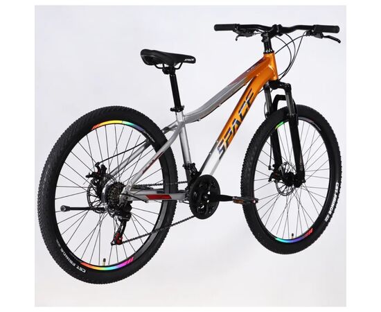 Велосипед Space 27.5" LYRA DD FR рама-15" AL 2026 помаранчево-сріблястий (OPS-SP-27.5-095), изображение 3