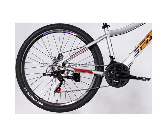 Велосипед Space 27.5" LYRA DD FR рама-15" AL 2026 помаранчево-сріблястий (OPS-SP-27.5-095), изображение 5