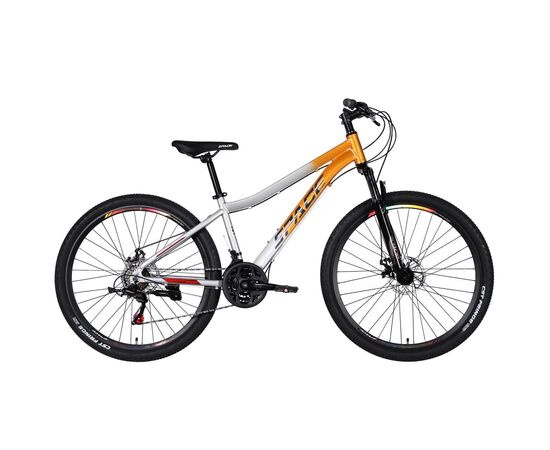 Велосипед Space 27.5" LYRA DD FR рама-15" AL 2026 помаранчево-сріблястий (OPS-SP-27.5-095)
