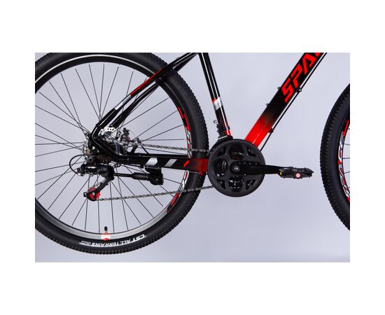Велосипед Space 29" MERCURY DD FR рама-18" AL 2026 чорно-червоний (OPS-SP-29-172), зображення 5