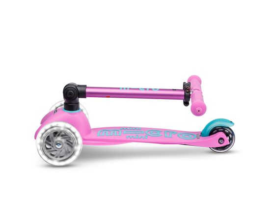 Самокат Micro Mini Deluxe Foldable LED" складний Лавандовий" (MMD398), изображение 5