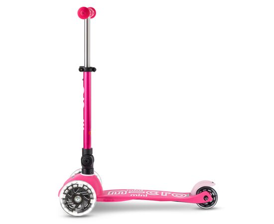 Самокат Micro Mini Deluxe Foldable LED" складний Рожевий" (MMD197), изображение 2