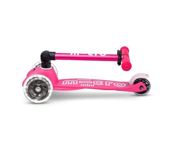 Самокат Micro Mini Deluxe Foldable LED" складний Рожевий" (MMD197), изображение 6