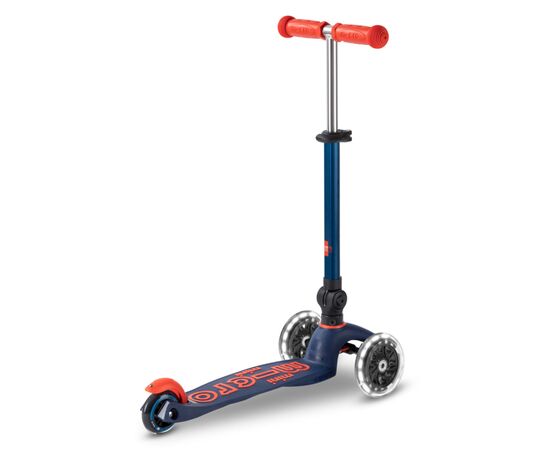 Самокат Micro Mini Deluxe Foldable LED" складний Синій" (MMD196), изображение 5