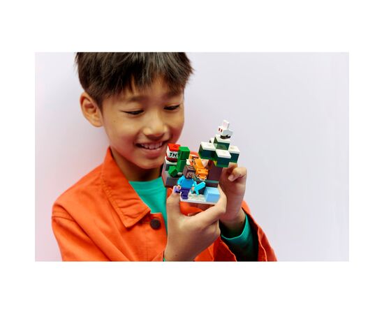 Конструктор LEGO Minecraft Приключения Стива в тайге (21583), изображение 10