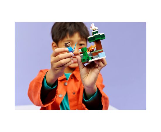 Конструктор LEGO Minecraft Приключения Стива в тайге (21583), изображение 11