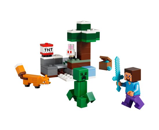 Конструктор LEGO Minecraft Приключения Стива в тайге (21583), изображение 2