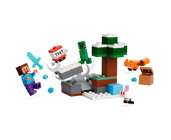 Конструктор LEGO Minecraft Приключения Стива в тайге (21583), изображение 3