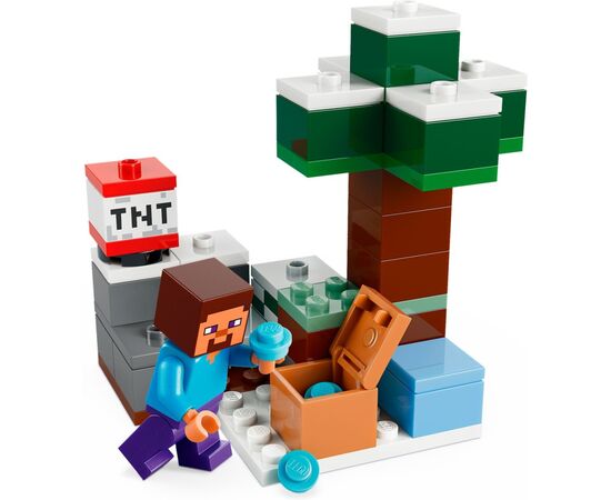 Конструктор LEGO Minecraft Приключения Стива в тайге (21583), изображение 7