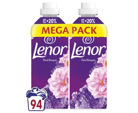Кондиционер для белья Lenor Квітковий букет 2 х 987 мл (8700216880923), изображение 2