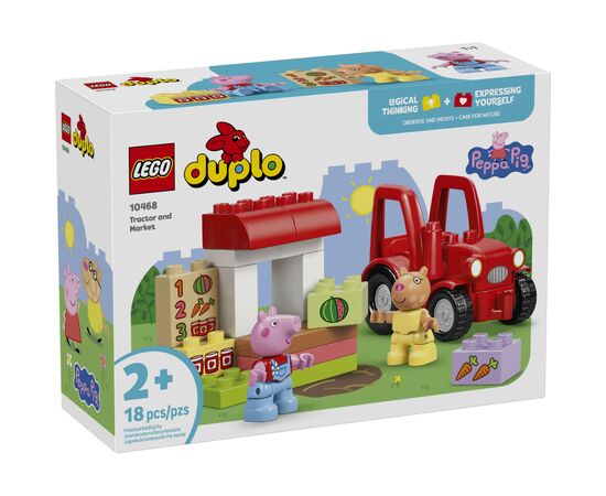 Конструктор LEGO DUPLO Peppa Pig Трактор и рынок (10468)