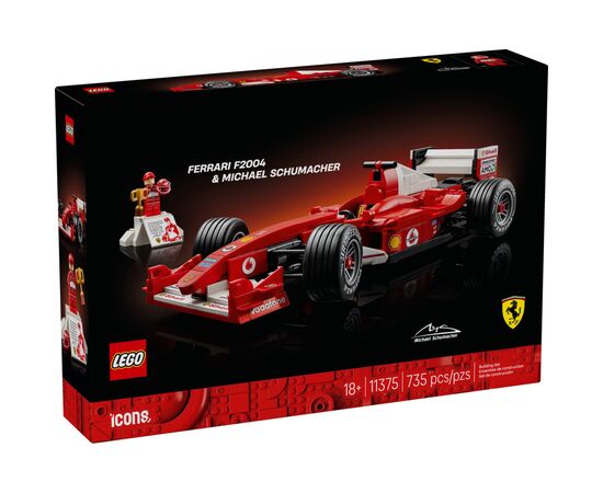 Конструктор LEGO Icons Ferrari F2004 and Michael Schumacher (11375)