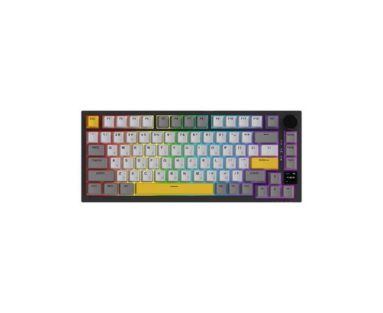 Клавіатура Ajazz AK820 Pro Flying Fish Switch Black RGB USB/Wireless/Bluetooth UA Black (AK820PRO-FF-BGY), зображення 2