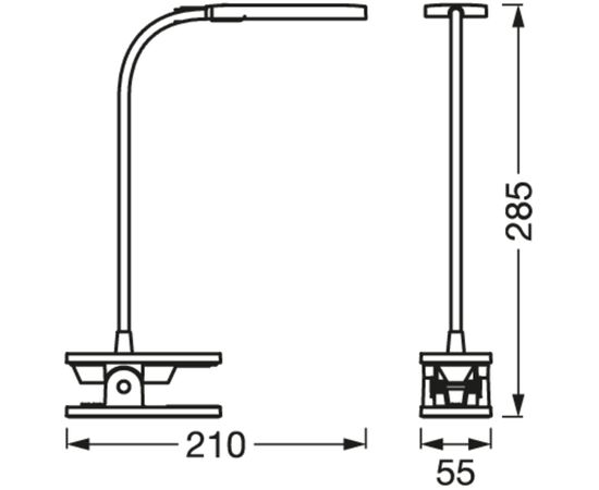 Настольная лампа Osram PANAN CLIP SQUARE DIM USB WT (4099854507496), изображение 4
