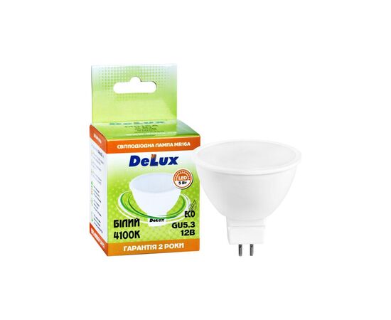 Лампочка Delux JCDRN 7Вт 4100K 230В GU5.3 (90023556), изображение 2