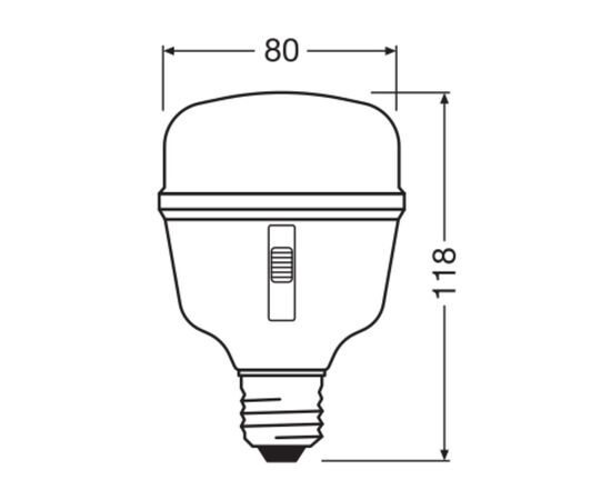 Лампочка Osram LED T80 GROW 20W CL 230V FR E27 (4058075845800), изображение 7