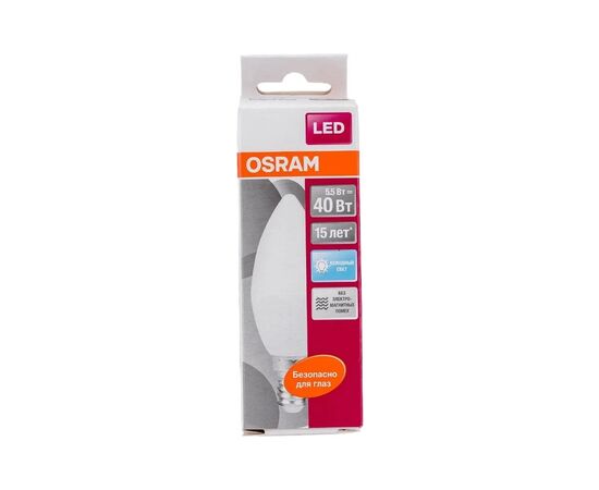 Лампочка Osram LS CL B40 5,5W/840 FR 230V E14 (4058075056886), изображение 4