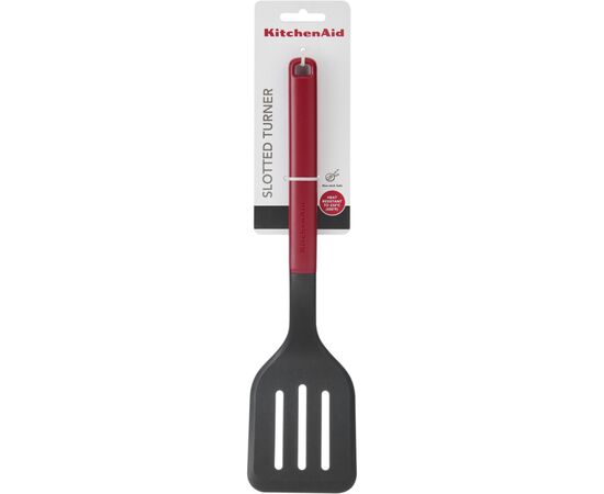 Лопатка кухонная KitchenAid Classic з прорізами 34 см червоний (KHA002OHEREG), изображение 3