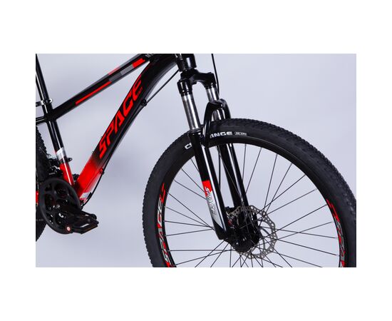 Велосипед Space 24" MERCURY DD FR рама-11" AL 2026 чорно-червоний (OPS-SP-24-065), зображення 4