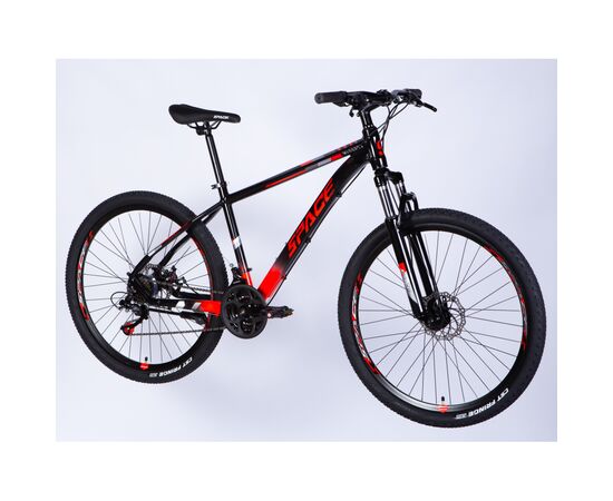 Велосипед Space 27.5" MERCURY DD FR рама-17" AL 2026 чорно-червоний (OPS-SP-27.5-076), изображение 2