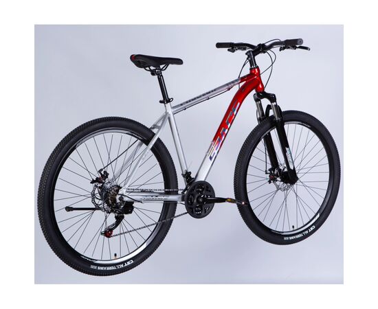 Велосипед Space 29" PHAETON DD FR рама-18" AL 2026 сріблясто-червоний (OPS-SP-29-181), зображення 3