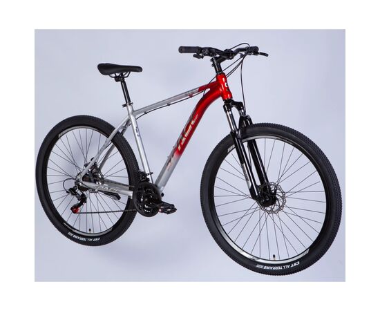 Велосипед Space 29" PHAETON DD FR рама-20" AL 2026 сріблясто-червоний (OPS-SP-29-187), изображение 2