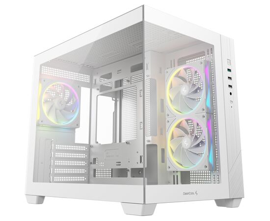 Корпус для ПК Deepcool CG330 3F White (R-CG330-WHNGM3-G)