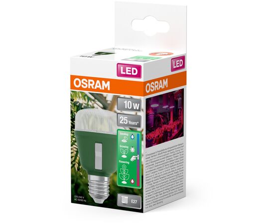 Лампочка Osram LED T60 GROW 10W CL 230V FR E27 (4058075845787), изображение 7