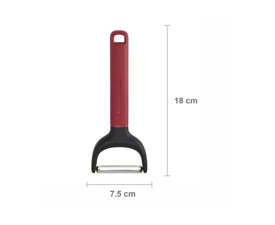 Овощечистка KitchenAid Classic горизонтальна 18 см червоний (KHA145OHEREG), изображение 4