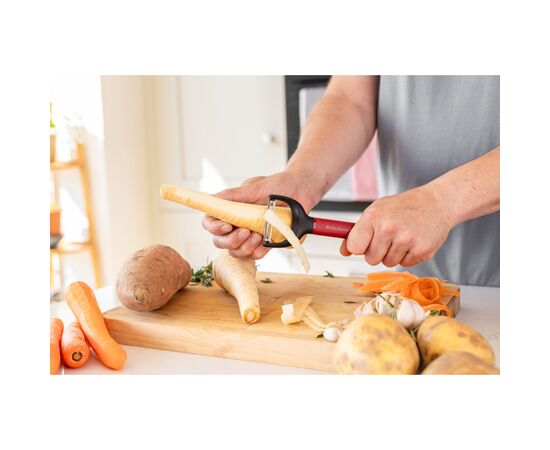 Овощечистка KitchenAid Classic горизонтальна 18 см червоний (KHA145OHEREG), изображение 5