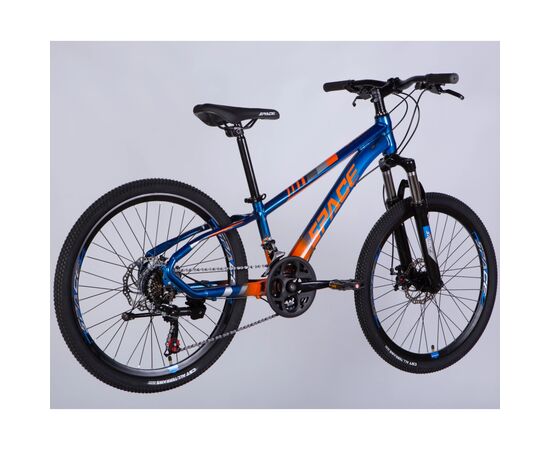 Велосипед Space 24" MERCURY DD FR рама-11" AL 2026 синьо-помаранчевий (OPS-SP-24-062), изображение 3
