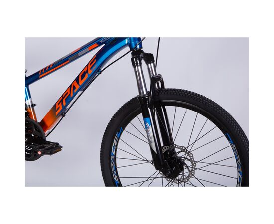 Велосипед Space 24" MERCURY DD FR рама-11" AL 2026 синьо-помаранчевий (OPS-SP-24-062), изображение 4