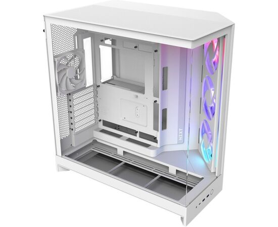 Корпус для ПК NZXT H9 Flow RGB Dual-Chamber White (CM-H92FW-R1), зображення 2