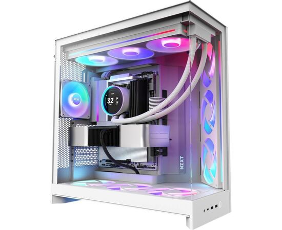 Корпус для ПК NZXT H9 Flow RGB Dual-Chamber White (CM-H92FW-R1), зображення 5