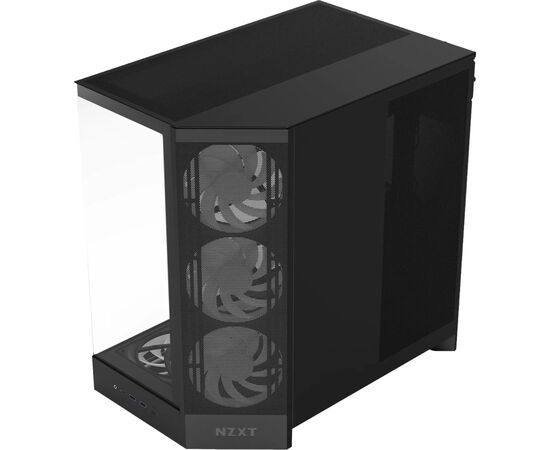 Корпус для ПК NZXT H9 Flow RGB Dual-Chamberl Black (CM-H92FB-P1), изображение 3