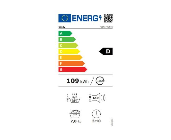 Сушильная машина Candy GDS7N2B-S, изображение 5