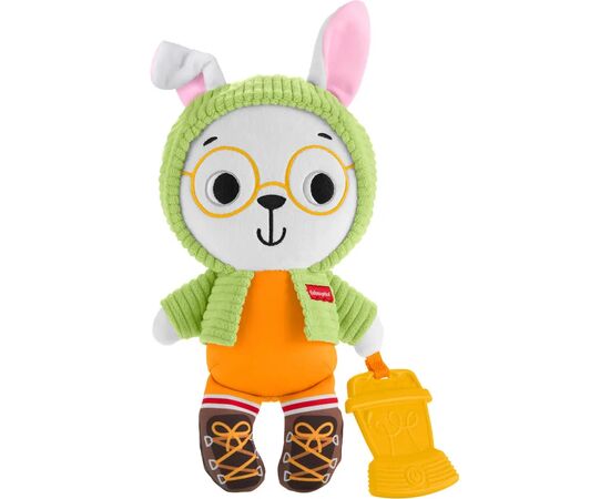 Погремушка Fisher-Price Зайка-обнимашка с прорезывателем (JLB87), изображение 2