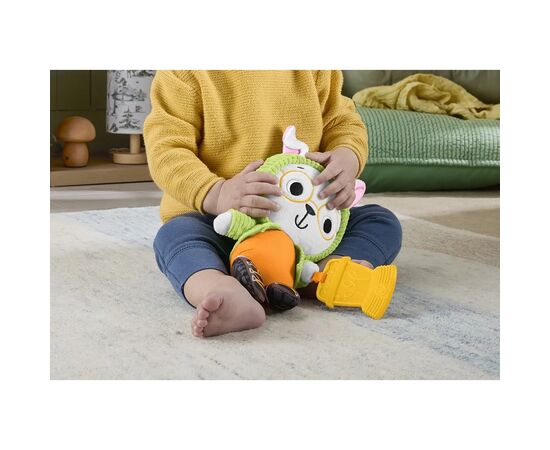 Погремушка Fisher-Price Зайка-обнимашка с прорезывателем (JLB87), изображение 8