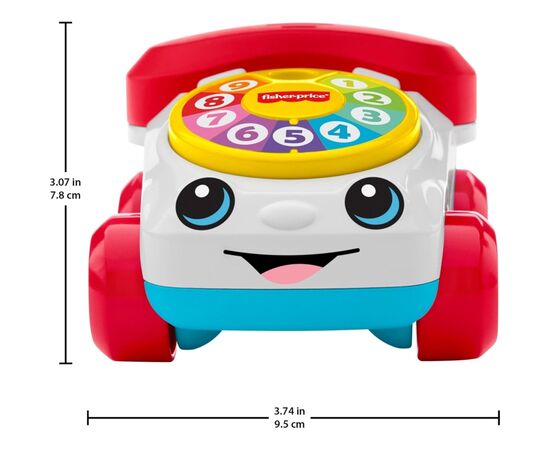 Каталка Fisher-Price машинка "Веселый телефончик" (JKD56), изображение 2