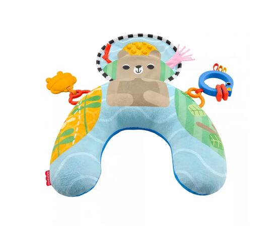 Детский коврик Fisher-Price Подушка для игры на животике "Ласковый мишка" (JHB44), изображение 2