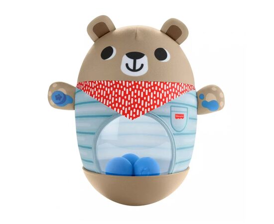 Развивающая игрушка Fisher-Price Мишка-неваляшка (JLB83), изображение 2