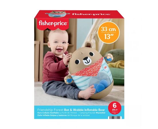 Развивающая игрушка Fisher-Price Мишка-неваляшка (JLB83), изображение 5