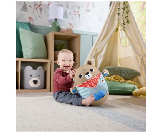 Развивающая игрушка Fisher-Price Мишка-неваляшка (JLB83), изображение 8