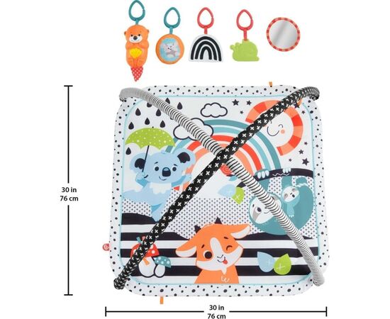 Детский коврик Fisher-Price игровой центр Веселые развлечения 3-в-1 (JMN72), изображение 4