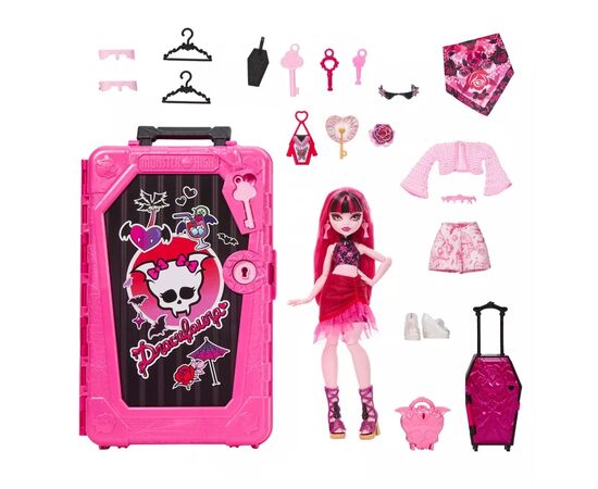 Кукла Monster High Набор-сюрприз Кошмарные каникулы Ужас-секреты Дракулоры (JDR50), изображение 7