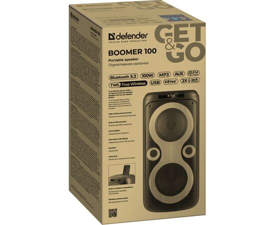 Акустическая система Defender Boomer 100 Black (65099), изображение 9