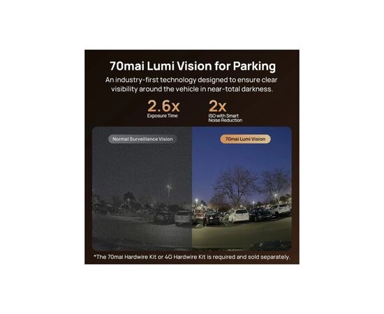 Відеореєстратор Xiaomi 70mai Dash Cam 4K T800-2 2562Gb Premium Set (1182547), зображення 13