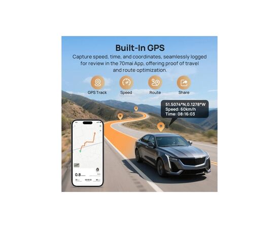 Відеореєстратор Xiaomi 70mai Dash Cam 4K T800-2 2562Gb Premium Set (1182547), зображення 15