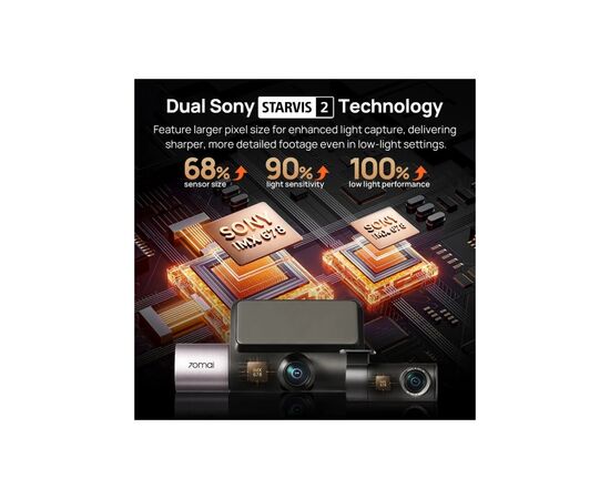 Відеореєстратор Xiaomi 70mai Dash Cam 4K T800-2 2562Gb Premium Set (1182547), зображення 5